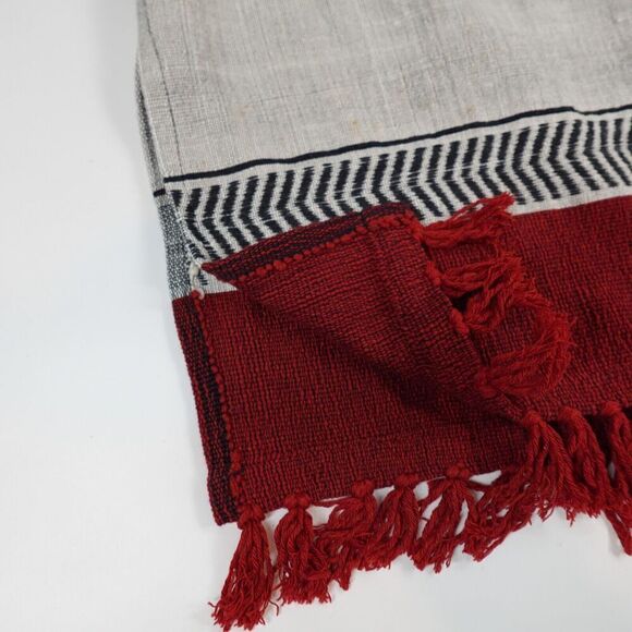 LEMLEM Poncho Sweater Rust Wool Woven Oversized Rach Southwestern Art to Wear - Picture 12 of 16